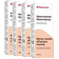 Meerwasser Nasenspray RedCare x4 4x20 ml Nasendosierspray