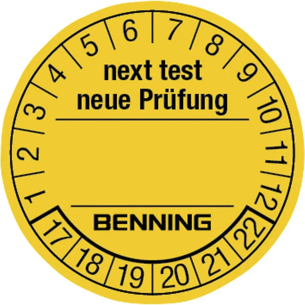 Prüfplaketten BENNING (300 Stück)