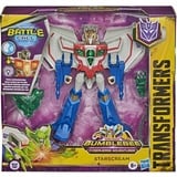 Transformers Bumblebee Cyberverse Adventures Battle Call Trooper-Klasse Figur, stimmenaktivierte Energon Power Lichter, Sortiert, zufällige Farbauswahl