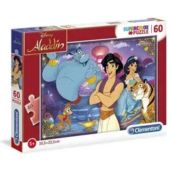 CLEMENTONI 26053 Kinderpuzzle 60 Teile Supercolor - Aladdin