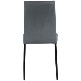 Actona Mid.you Stuhl Schwarz, Dunkelgrau rund 43.5x92x53 cm, Reach, Esszimmer, Stühle, Esszimmerstühle, Vierfußstühle