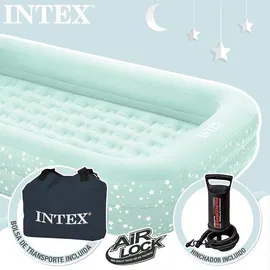 Intex Kinder-Reisebett 107 x 168 x 25 cm - L x B x H) hellblau