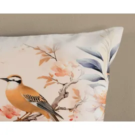Muller Textil Gloria Blumen Beige 200 x 200 cm + 2 x 80 x 80 cm