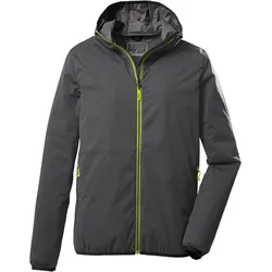 Outdoorjacke KILLTEC "KOS 60 MN JCKT", Herren, Gr. M, grau (anthra), Oberstoff: 100% Polyester, sportlich, Jacken, Herrenjacke: Leicht, wasserdicht, atmungsaktiv, packbar, mit Stretch