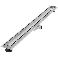 Luxebath Duschrinne Silber, Metall, 13.9x7.8x104 cm, Badezimmer,,Duschbecken