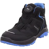 superfit - Schnürhalbschuhe Jupiter in schwarz/hellblau, Gr.40