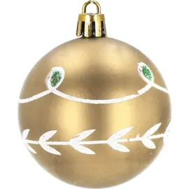 SPRINGOS Weihnachtsbaumkugeln 30-teiliges Weihnachtskugeln-Set 6 cm Kunststoff