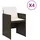 vidaXL Gartenstuhl 55 x 67 x 32 cm braun 4 St.