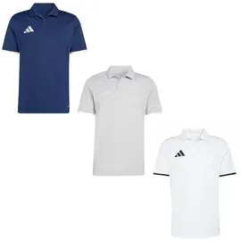 adidas Herren Poloshirt Entrada 26 Polo 3er Set JZ6663+JZ6662+JZ6661 XS - Navy/Grey/White - XS