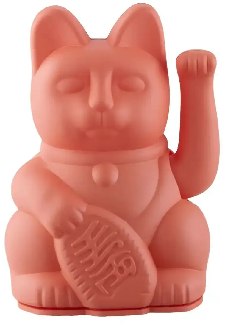 DONKEY Winkekatze   , orange , Kunststoff , Maße (cm): B: 6,5 H: 10 T: 5.0