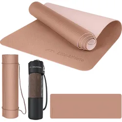 EliteAthlete® Yogamatte - Sportmatte - Fitnessmatte - Yoga Matte - 183x61x0.6 cm 6 MM