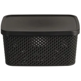 Mojawo Aufbewahrungsbox 23 x 17 x 12 cm 1-tlg. schwarz