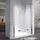 i-flair Duschfalttüren 84-88 cm - Höhe: 195 cm, Duschabtrennung aus 6 mm teilsatiniertem ESG Sicherheitsglas mit Nanobeschichtung - Silber