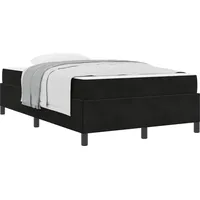 VidaXL Bettrahmen mit Matratze Schwarz 120 x 200 cm