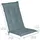 Beautissu Hochlehnerauflage 120 x 50 x 6 cm Taubenblau 4 St.