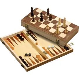 Philos Schach-Backgammon-Dame-Set, Feld 40 mm, Königshöhe 76 mm