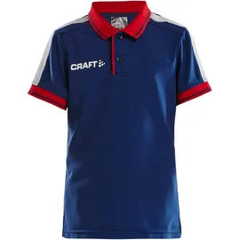 Craft Pro Control Poloshirt Kinder 390430 - navy/bright red 146/152