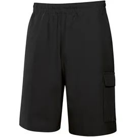 TRIGEMA Jerseyhose TRIGEMA "TRIGEMA Cargo-Bermuda aus 100% Baumwolle", Damen, Gr. M, US-Größen, schwarz, 100% Baumwolle, Hosen Jerseyhose