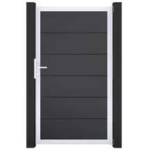 GROJA Steckzaun Tor BasicLine Universal-DIN EV1 Anthrazit