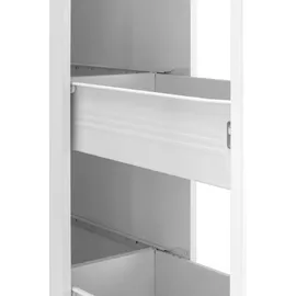 kochstation Apothekerschrank KS-Ohio 30 x 60 x 200 cm Weiß