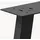 [en.casa] Tischgestell-Set, Schwarz Metall, 38x40x3 cm Esszimmer, Tische, Esstische, Tischsysteme, Tischgestell