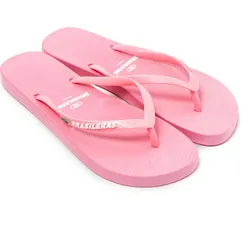 Rosa BRASILERAS Damen Flip Flops mit rutschfester Gummisohle 37