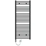 luxebath Badheizkörper Sahara 600 x 1500 mm 1200 W anthrazit gebogen Seitenanschluss