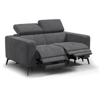 RELAXSOFA MORELLO 2-Sitzer, dunkelgrau, 2 x Relax Zero Gravity