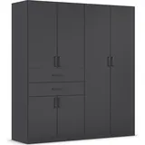 Rauch Drehtürenschrank MAIKA 181 x 197 x 54 cm Grau