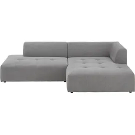Atlantic Home Collection Hocker Leonardo Strukturstoff 63 x 70 x 240 cm Grau