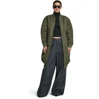 G-Star RAW Damen Long Bomber wmn, Grün (dark olive D23543-C143-C744), L - L