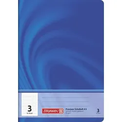 BRUNNEN 104570302 Schulheft Vivendi A5 14 Liniensysteme, Lin. 3 blau