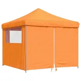 vidaXL Faltpavillon 3 x 3 m inkl. 4 Seitenteile Orange