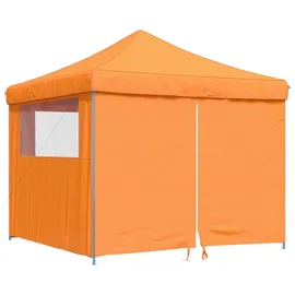 vidaXL Faltpavillon 3 x 3 m inkl. 4 Seitenteile Orange