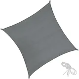 Tectake Sonnensegel quadratisch grau | Gr.: 50 x 5.4 m grau
