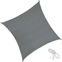 Tectake Sonnensegel quadratisch grau | Gr.: 50 x 5.4 m grau