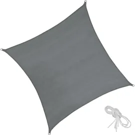 Tectake Sonnensegel quadratisch grau | Gr.: 50 x 5.4 m grau