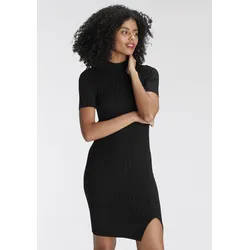 AJC Strickkleid, für Partys und Festivals, kurzes Kleid, sportlicher Stil AJC schwarz 34