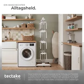 Tectake Turmwäscheständer 0 m Weiß