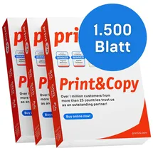 print24 Druckerpapier A4 80 g/m2 1500 Blatt