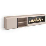 SKRAUT HOME Lowboard 212x50 cm Beige Holzwerkstoff