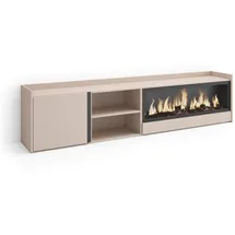 SKRAUT HOME Lowboard 212x50 cm Beige Holzwerkstoff