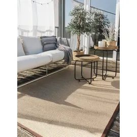 benuta nest Outdoorteppich, Beige, Textil, Rechteckig, 90x130 cm, Gots, wasserabweisend, Teppiche & Böden, Teppiche, Outdoorteppiche