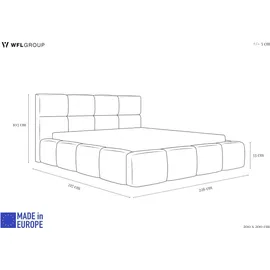 WFL GROUP Tivio 200 x 200 cm Beige