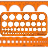 Standardgraph Zeichenschablone Kreisschablone 1-36 mm 45 Kreise