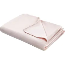Beliani Rhea Bezug 120 x 180 cm Pastellrosa