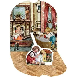 Coppenrath Verlag Wand-Adventskalender Nostalgisches Weihnachtshaus mit 24 Pop-up-Szenen