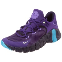 NIKE Damen Free Metcon 4 Sneaker, Tief lila/kaum Volt-Blacked Blau, 36 EU