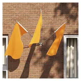 vidaXL Fahnen Pole Holde Silber 10,5 x 7,5 x 0,2 cm Stahl, Moderner, robuster Flaggenhalter, Wandmontage aus Stahl, wetterfester Deko für drinnen und draußen
