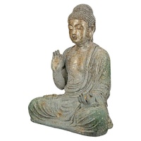 GILDE Buddhafigur »Buddha Bodhi«, 70565044-0 grün kupferfarben) B/H/T: 29 cm x 38 cm x 19 cm,